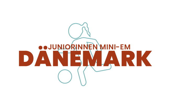 Het logo van de Europese minikampioenschappen voor vrouwen van junioren in Denemarken